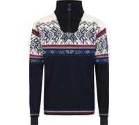 Dale of Norway Men's Vail Weatherproof Sweater Navyredroseoffwhite Navy Red Offwhite Indigo Blue XL
