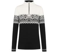 Dale of Norway St. Moritz Feminine Sweater für Damen - Anthrazit/Schwarz Norweger Pullover aus Merinowolle - M