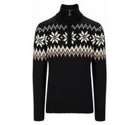 Dale of Norway Myking Herren Merino Wollpullover Schwarz Beige XL