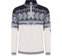 Dale of Norway - Pullover mit Kragen und Reißverschluss aus Merinowolle - Vail Sweater Off White/Smoke/Midnight Navy für Herren aus Wolle - Größe S - Weiß S