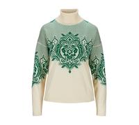 Dale Of Norway Rosendal Feminine Merino Sweater Damen Pullover - Offwhite Brightgreen - L