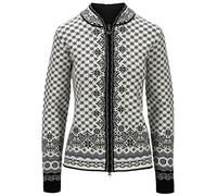 Dale of Norway Women's Solfrid Jacket Off White Black Schiefer Grau XS