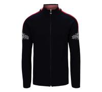Dale Of Norway M Spirit Masculine Merino Jacket Herren Pullover - Navy Offwhite Raspberry - XXL