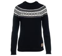 Dale of Norway Vågsøy Damen Merino Wollpullover Schwarz L
