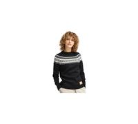 Dale of Norway Women's Vågsøy Wool Sweater Black Offwhite S