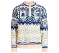 Dale of Norway 2025 Trondheim Herren Wollpullover Blau Weiss 2XL