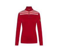 Dale Of Norway W Cortina Basic Feminine Merino Sweater Damen Pullover - Raspberry Offwhite - XL