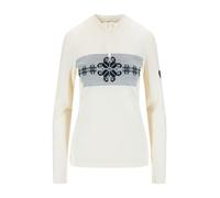 Dale Of Norway W Falkeberg Baselayer Half Zip Sweater, Offwhite - Navy / XS, Damen Unterwäsche