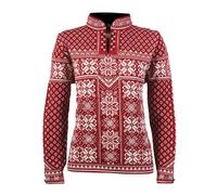 Dale Of Norway W Peace Feminine Merino Sweater Damen Pullover - Redrose Offwhite - XS
