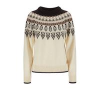 Dale Of Norway W Sula Feminine Sweater Damen Pullover - Offwhite Coffee Sandstone - S