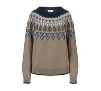 Dale Of Norway W Sula Feminine Sweater Damen Pullover - Pinegreen Iceblue Mountanstone - L
