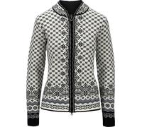 Dale of Norway Women's Solfrid Jacket Off White Black Schiefer Grau XS