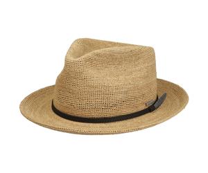 Daleport Crochet Fedora Raffiahut by Stetson natur S (54-55 cm)