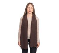 Dalle Piane Cashmere - Breiter schal aus 100% Kaschmir - Made in Italy - für Frau, Farbe: Braun, Einheitsgröße