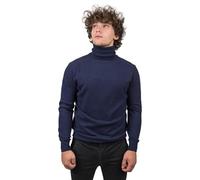 Dalle Piane Cashmere Herren Rollkragenpullover Woll-Kaschmir-Mischung | Hoher Kragen statt Hemd unter dem Sakko, klassische Passform, kratzt nicht, in Prato gestrickt, Größen S bis 3XL