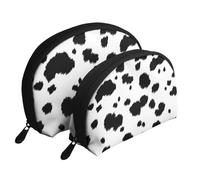 Dalmatiner Druck, Shell Make-up Tasche Frauen Aufbewahrungstasche kleine Geldbörse Kulturbeutel Kosmetiktasche 2 PCS