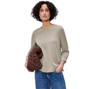 Street One Frauen 3/4-Arm Shirt im Silk-Look in Beige, Gr: 34