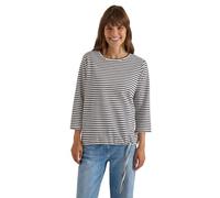 Damen 3/4-Arm Shirt mit Rundhals und Streifen