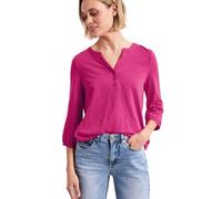 Tunikashirt STREET ONE, Damen, Gr. 42, magenta dream, Web, 100% Baumwolle, unifarben, comfort fit normal, Rundhals, elastischer Bund, Shirts, mit 3/4 Ärmeln (95040109-42) magenta dream