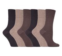 Damen 6er Pack nicht elastische Diabetikersocken mit handgekettelten Zehennähten EU 37-39,5