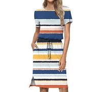 Damen Abendkleid Lang Spitzenkleid Sexy mit Schlitz,Sommerkleid Midi Kleider Abendkleid Ballkleider Elegant Maxikleid Abendkleider Off Shoulder Strandkleid Midi Langes Festliche Damenkleider