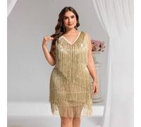 Damen Abendkleider in großen Größen mit Pailletten für den Sommer, wundervolle elegante Abschlussbälle-Kleider mit schlanker Taille, kurze Damenkleide