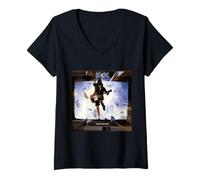 Damen AC/DC-Musikband Bring Deine Videokunst in die Luft T-Shirt mit V-Ausschnitt