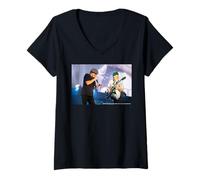 Damen AC DC Rock Legends Live-Bühnenpower Thunderstruck Energy T-Shirt mit V-Ausschnitt