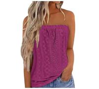 Damen Ärmelloses Tank Top and Comfortable Cotton Like Short Sleeved T Shirt with Priced Printed Trägershirt Ärmellose T-Shirts Träger Tshirt Sommer Shirts Tanktop Oberteil Ärmellos Basic Hot Rosa L