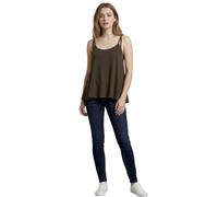 Damen ärmelloses Trägershirt Cami Swing Top Casual Loose Fit Flared Tank Top Damen Weste Shirt Sommer Leichte Bluse, braun, 42-44