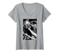 Damen Aerosmith Live Steven Tyler Get A Grip Era von Andy Willsher T-Shirt mit V-Ausschnitt