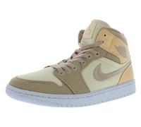 Damen Air Jordan 1 Mid SE Canvasschuhe (DV0427 102) - Musselin/Beige (Celestial Gold/Sail/Desert), 43 EU