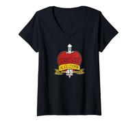 Damen Alice Cooper School's Out 45th Anniversary T-Shirt mit V-Ausschnitt