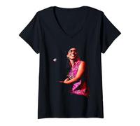 Damen Alicia Keys Songs In A Minor Fallin' Singer 2002 T-Shirt mit V-Ausschnitt