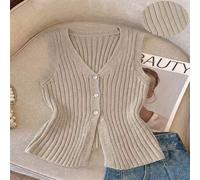 Damen Allround Minimalistische Mode Vielseitig Hellgelbe V-Ausschnitt Elegante Pendler Slim Fit Weste