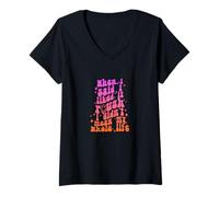 Damen Als ich sagte, ich mochte es hart, Meinte ich Nicht Mein ganzes Leben T-Shirt mit V-Ausschnitt