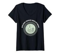 Damen Althea Gibson Kollektion | Tennis Champion | Mint Quarter T-Shirt mit V-Ausschnitt