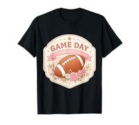 Damen American Football Game Day Girl Fan Lover Female Cute T-Shirt