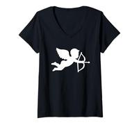 Damen Amor T-Shirt mit V-Ausschnitt