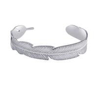 Damen Armband aus Edelstahl Feder