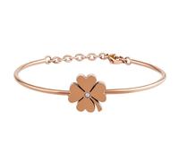 Damen Armband aus Edelstahl Kleeblatt Roségold vergoldet Jeanna