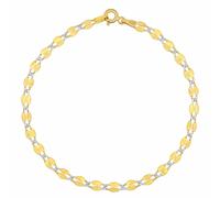 Damen Armband aus Gelbgold Coffee bean - 3,8 mm variante 18 cm