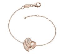 Engelsrufer ERB-LILHAERTWING-R Armband Herzflügel Rose Weiß 17,5 cm