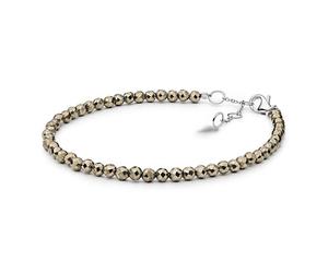 Damen-Armband mit echtem Pyrit Tabby aus Silber 925