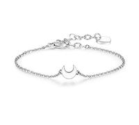 Damen-Armband von S'agapo aus der Kollektion Click. Schmuck aus Edelstahl 316L mit aufsteigender Mondform. Länge: 18,5 cm. Die Referenz ist sck16