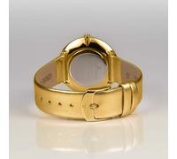 JACQUES LEMANS Damenuhr Design Collection Lederband massiv Edelstahl ip-Gold 1-2056H