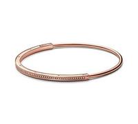 Damen Armreif Signature ID, rosévergoldet medium