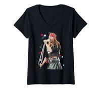 Damen Axl Rose beim Freddie Mercury Tributkonzert Wembley 1992 T-Shirt mit V-Ausschnitt