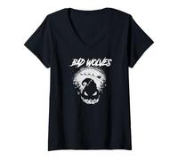 Damen Bad Wolves Oogie Boogie T-Shirt mit V-Ausschnitt