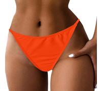 Damen Bademode Bikinihose Unterteil Brazilian Cut Bottom, Damen String Bikinihose Brazilian Tanga Sexy Bikini Slip Unterteil Wickeloptik Lace Up Bikini Bademode Niedrige Taille Sexy Bikinihose Tanga
